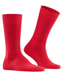 FALKE Men's Sensitive London M SO Cotton With Soft Tops 1 Pair Socks, Red (Scarlet 8228) new - eco-friendly, 5.5-8