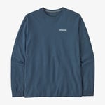 Patagonia LS P-6 Responsibili-Tee XXL Utility Blue LongSleeve logo t-shirt
