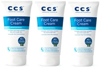 3 x CCS Foot Care Cream for Dry Skin/Cracked Heels, Moisturing, Effective 175ml