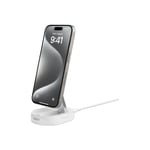 Belkin BoostCharge Pro trådlöst laddställ - magnetisk - + växelströmsadapter - 15 Watt