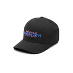 Volcom Men's Stone Stamp Euro Flexfit Hat Baseball Cap, Black, S