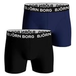 Bjorn Borg Bamboo Cotton Blend Boxer Kalsonger 2P Svart/Blå Medium Herr