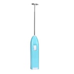 Milk Frother Coffee Frother Electric Whisk Handheld Milk Frothers Fashion Hot Drinks Milk Frother Foamer Whisk Mixer Stirrer Egg Beater (Blue)