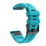 Eariy Silicone Quick Release Bracelet Compatible with Garmin Fenix 6 / Fenix 6Pro Multiple Colors, light blue