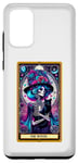 Coque pour Galaxy S20+ Witch Black Cat Tarot Carte Squelette Skelly Magic Spell Wicca