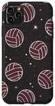 Coque pour iPhone 11 Pro Max Volleyballballon-rose esthétique femmes filles