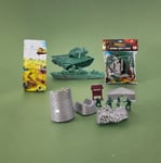 Combat Mission Plastic Toy Soldiers Jumbo Army Pack | 58 Pieces