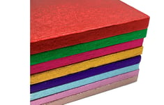 Single Colourful Cake Board Square Thick Drum 12mm Strong Boards (Rose Gold, 12 Inches)