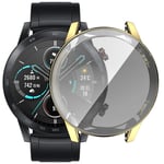 YOUZHIXUAN Smart watch series For Huawei Honor Magic 2 Plating TPU All-Inclusive Protective Shell(Black) (Color : Gold)
