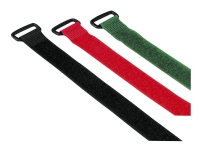 Hama Hook & Loop - Kabelsamlare - svart, röd, grön (paket om 9)
