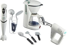 Theo Klein 9625 Braun combo set I With battery-operated coffee machine, hand mixer and hand blender including accessories I Toys for children aged 3 and over