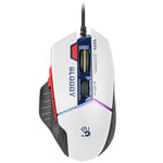 Bloody RGB Gaming Mouse USB White 100 - 12000 DPI 10 Buttons Adjustable DPI Game