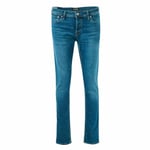 Men's Jack Jones Glenn Original Button Fly Slim Fit 814 Jeans In Blue