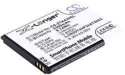 Kompatibelt med ZTE 4G Smart, 3.8V, 2300 mAh