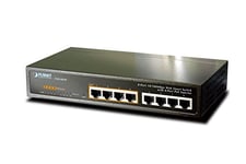 Planet Commutateur Fast Ethernet PoE 8 ports RJ45 4 ports PoE 65 W