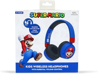 OTL- Super Mario - Bluetooth - Kids Wireless Headphones (Mario Face) **NEW**