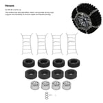 4Pcs/Set Metal Wheel Tires With Snow Chain Tyre Sponge For MN86 1/12 RC Car SG5