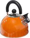 Camping Whistling Kettle Teapot Coffee Pot Indoor Outdoor Camping - Orange