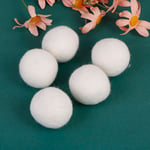 5-pack Wool Dryer Balls Natural Fabric Virgin Reusable Softener Onesize