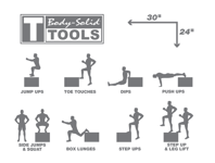 Body Solid Tools - Plyo Box Body-Solid