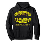 Goobertown Arkansas Coordinates Souvenir Pullover Hoodie