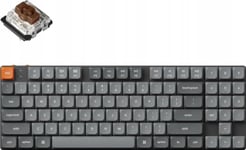 Keychron K13 Max Qmk/Via Wireless Custom Mechanical Keyboard Rgb Backlight (Hot-Swappable) / Low Profile Gateron Mechanical / Brown