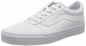 Vans Ward Canvas, Sneaker, Blanc ((Checkerboard) White/White), 35 EU