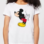 Disney Mickey Mouse Mickey Split Kiss Women's T-Shirt - White - L