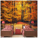 azutura Autumn Forest Path Wall Mural Wallpaper available in 8 Sizes Digital