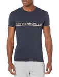Emporio Armani Men's Emporio Armani the New Icon Men's Crew Neck T-shirt T Shirt, Navy, M UK