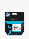 HP 303 Tri-Colour Original Ink Cartridge, Single, Instant Ink Compatible