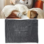 (Grey)USB Heated Blanket Wrap 3 Heating Level Electric Heated Throw Blanket SLS