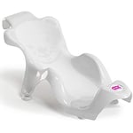 OKBABY Buddy - Transat Anatomique avec Assise en Gomme Anti-dérapante pour le Bain des Nouveaux-nés 0-8 Mois (8 kg) - Blanc