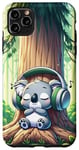 iPhone 11 Pro Max Kawaii Koala Headphones: The Koala's Playlist Case
