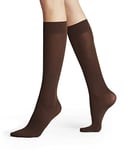FALKE Women's Pure Matt 50 DEN W KH Semi-Opaque Plain 1 Pair Knee-High Socks, Brown (Brenda 5179) new - eco-friendly, 5.5-8