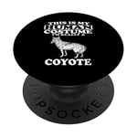 This Is My Human Costume I'm Really A Coyote PopSockets Support et Grip pour Smartphones et Tablettes
