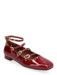 Luke Onix Wine Burgundy Leather Ballet Flats Shoes Mary Jane Shoe Burgundy ALOHAS