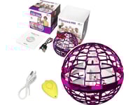 Flying Spinning Flynova Ball Hand Controlled Pink LED 10 cm LEAN Toys