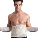 Mesh Andningsbar Bråck Skiva Hushåll Tryck Midjebälte Medicinsk Bråck Skiva Midja Ortopediskt Stöd Bälte -GSLA Hudfärg skin color XL (141-165kg)