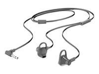 HP 150 - Micro-casque - embout auriculaire - filaire - noir - pour Victus by HP Laptop 15, 16; Pavilion x360 Laptop; Portable 14, 15, 17