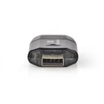 Lecteur de carte externe Nedis - Multicarte - USB 2.0 - Compatible SD, SDHC et MMC