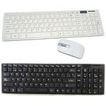 Technobebe.shop Hard Wireless 2.4 GHz Keyboard with Mouse for Tablet, PC, Smartphone, TV