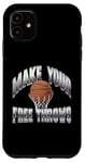 iPhone 11 Make Your Free Throws Basketball Team Funny Parlay Betting Case