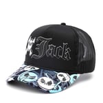 N/Ａ Baseball cap Cotton Camouflage Jack Black Leopard Print Curved Baseball Caps Summer Mesh Snapback Hats For Women Men Hip Hop Cap
