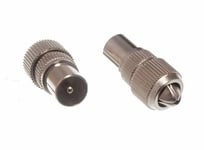 NEW 24 X Coaxial Coax Aerial Wire Cable Connectors Male - Onestopdiy