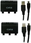 ORB Dual Controller Charge and Play Battery Pack (Xbox One) (New)