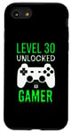 iPhone SE (2020) / 7 / 8 Gamer 30th Birthday Funny - Level 30 Unlocked Gamer Case