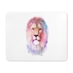 Galaxy Watercolor Lion Hipster Animals Rectangle Non Slip Rubber Comfortable Computer Mouse Pad Gaming Mousepad Mat for Office Home Woman Man Employee Boss Work