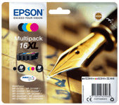Original Epson 16XL Multipack Ink Cartridge WorkForce WF-2540W WF2630WF WF2650DW