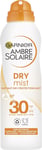 Garnier Ambre Solaire SPF 30 Dry Mist Sun Protection Spray, Water Resistant, Ult